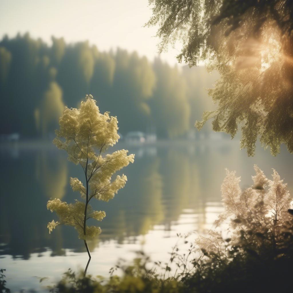 A Peaceful Morning at the Lake